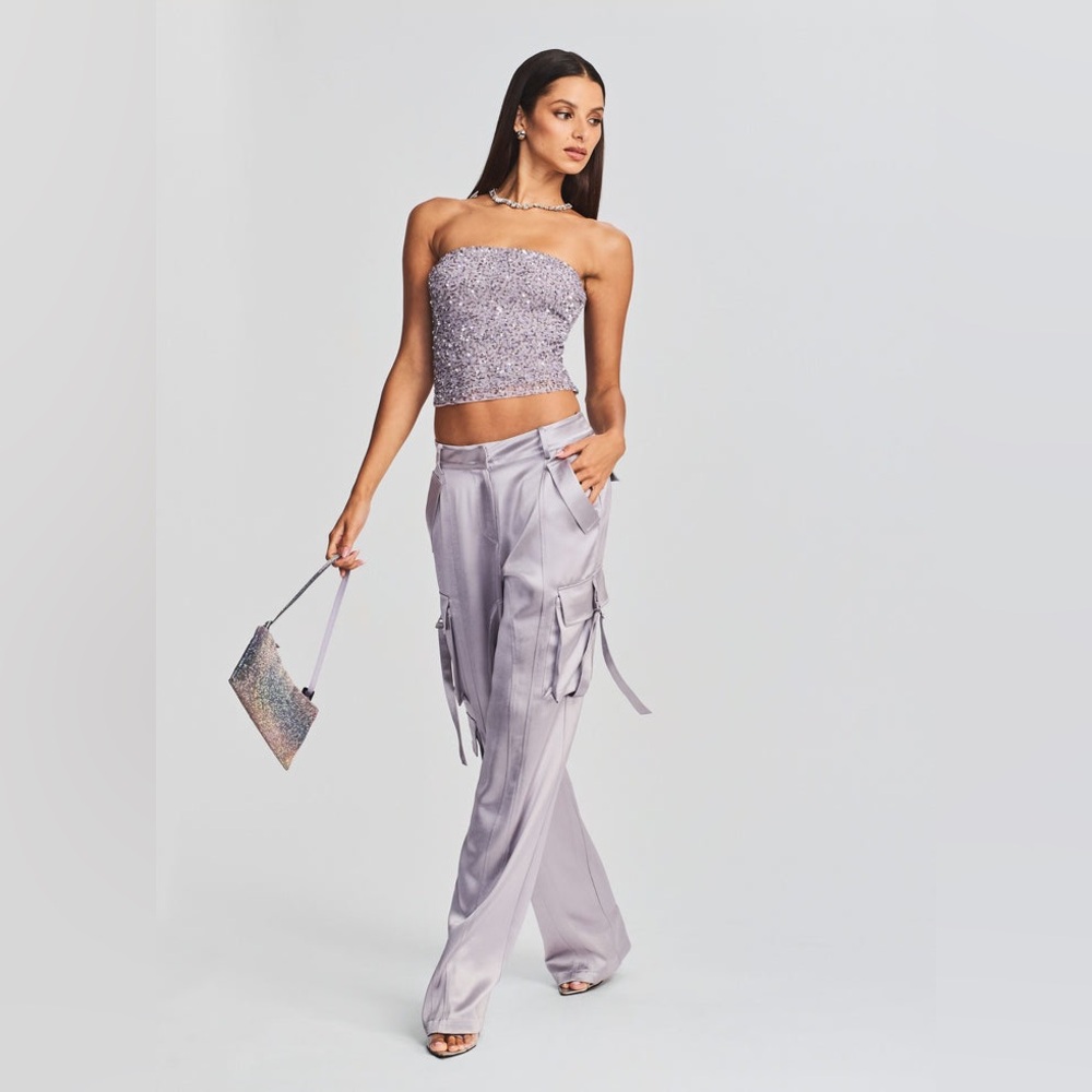 Retrofete - Andre Cargo Pants Mini Grey - Large - New with Tag🏷️ Perfect Condit
